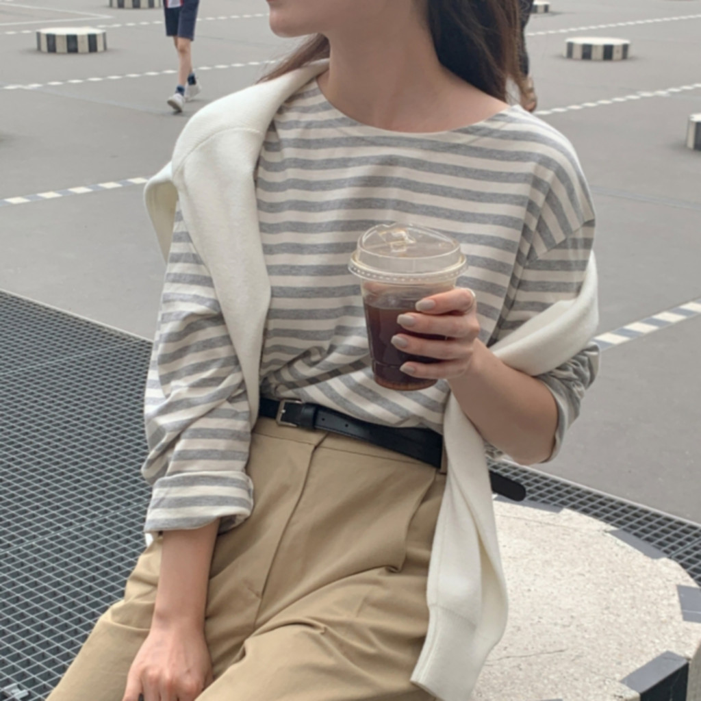 [original]ベーシックストライプTシャツ