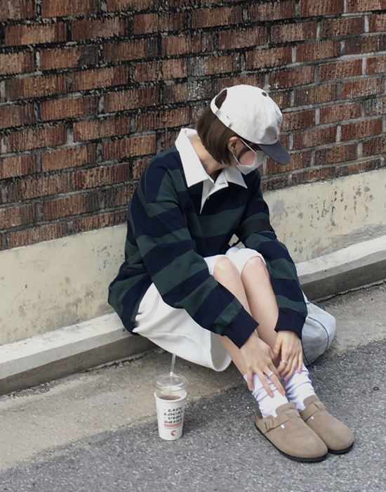 UNISEX)長袖ラガーシャツ | ファッション通販サイト NUGU