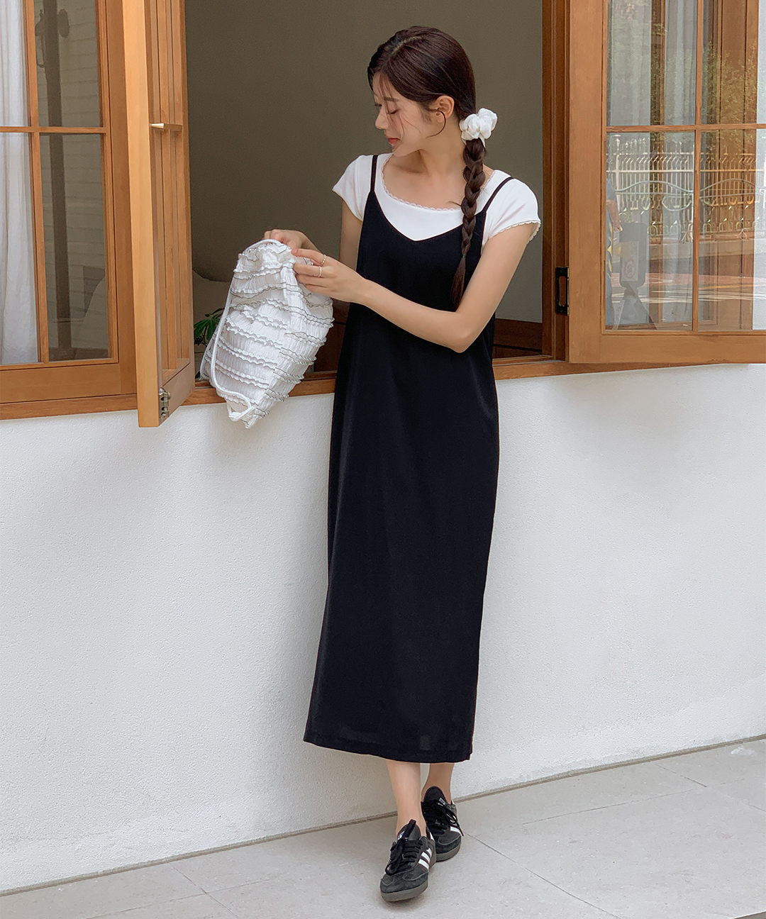 オケージョン】[S-XL]ロザリーロングキャミワンピース | ファッション