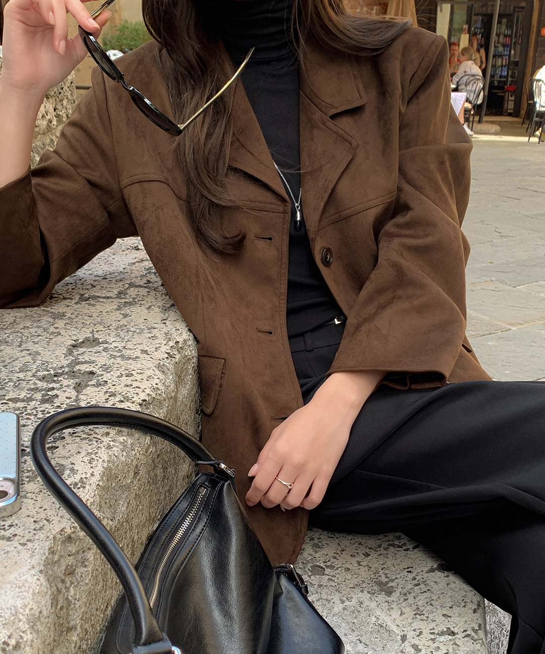 [ORIGINAL] デイリースエード オーバーサイズ ジャケット (S-L)