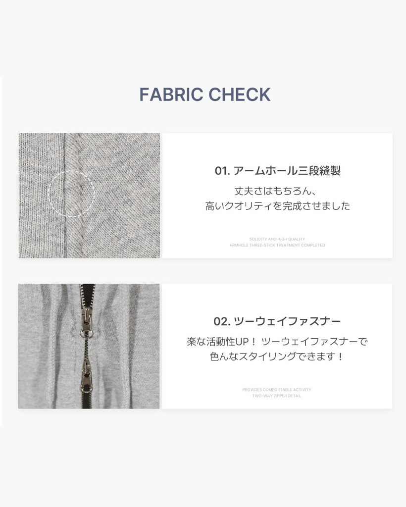 ORIGINAL) ツーウェイオーバーフィットジップアップパーカー