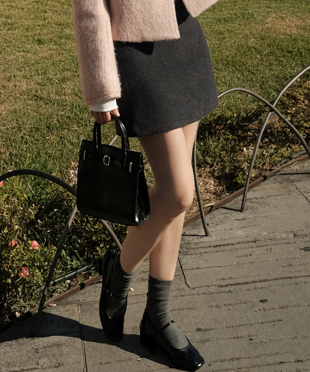ウール ミニスカート