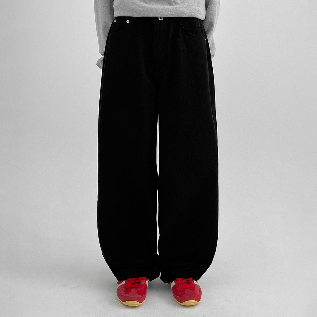 ロングナッツセミバルーンワイドコットンパンツ