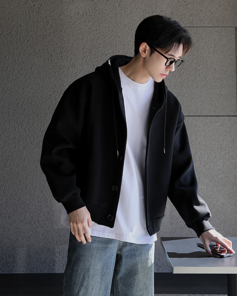 9　リミフゥ　フード付き　ジップアップパーカー　ギャザー　コットン　ラグラン袖 9 リミフゥ フード付き ジップアップパーカー ギャザー コットン