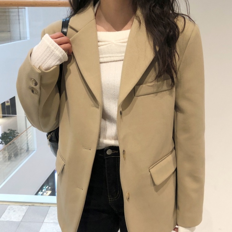 3ボタンオーバーサイズシングルキルティングジャケット | ファッション