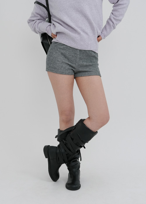 ニットショートパンツ