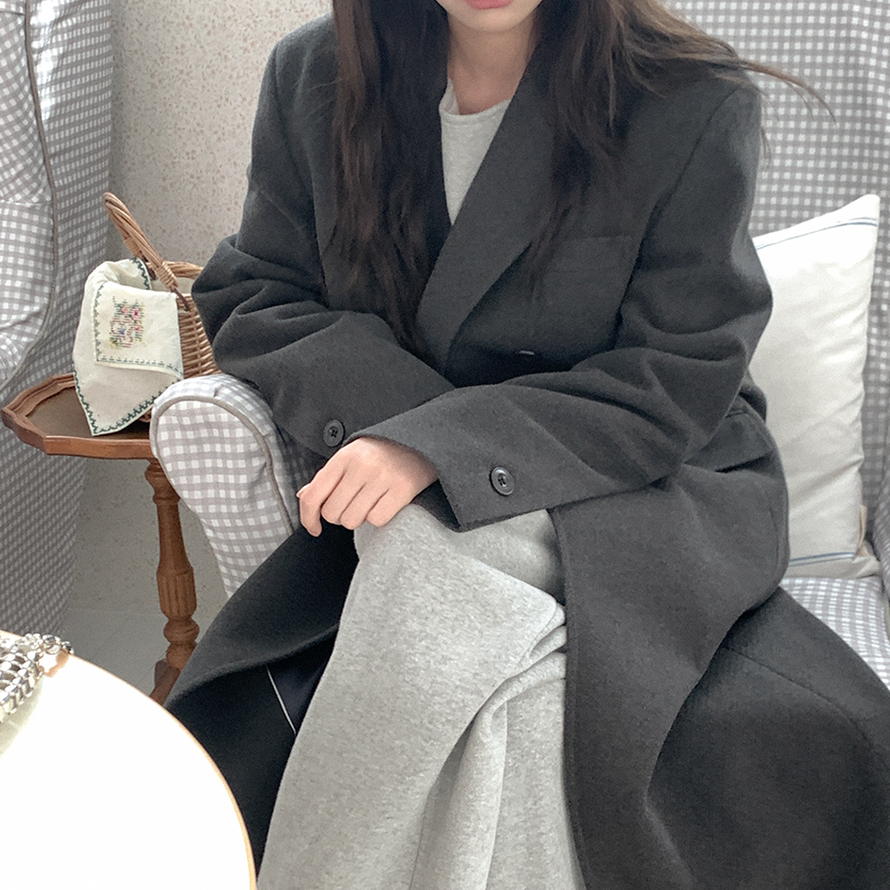 ウールダブルロングコート | ファッション通販サイト NUGU