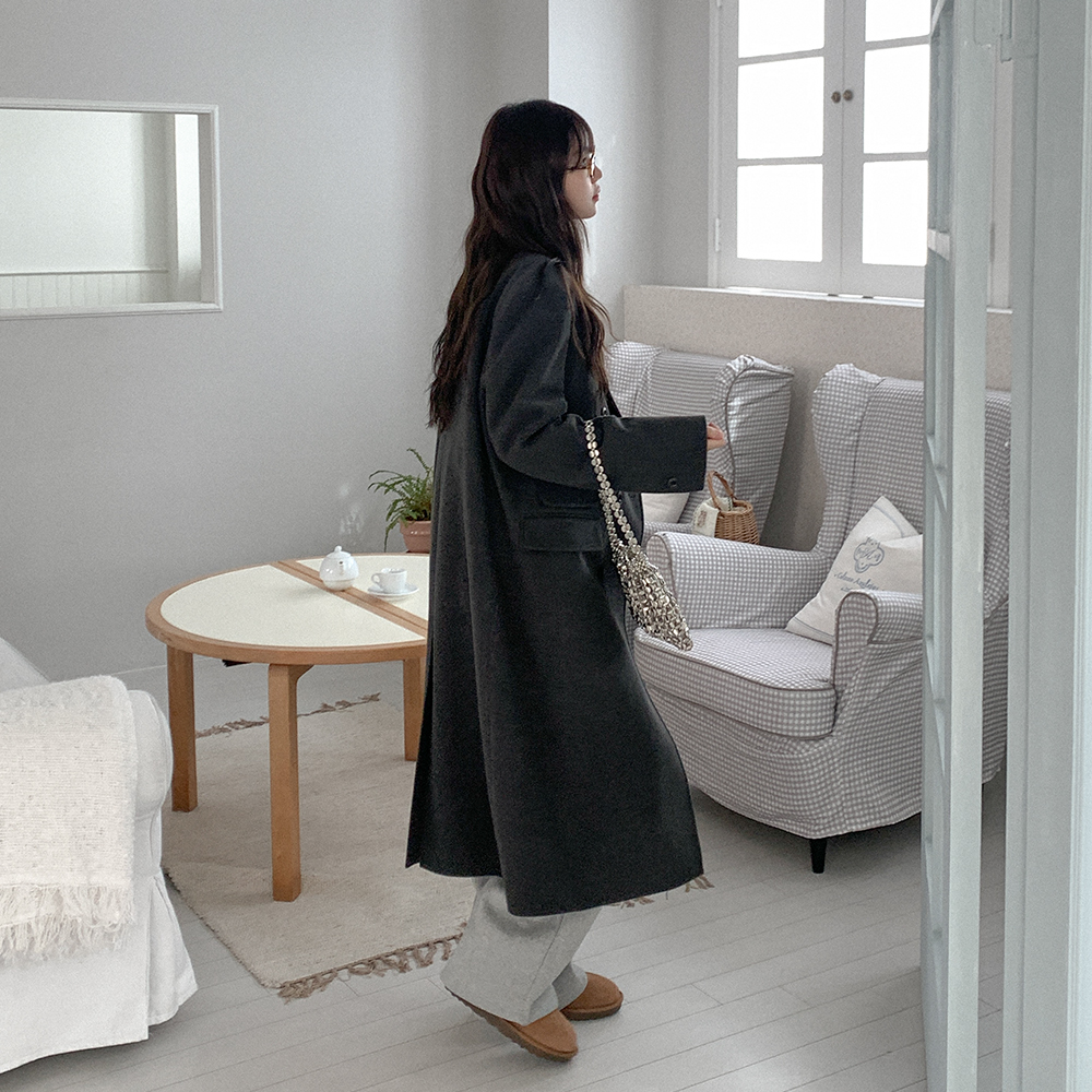 ウールダブルロングコート | ファッション通販サイト NUGU