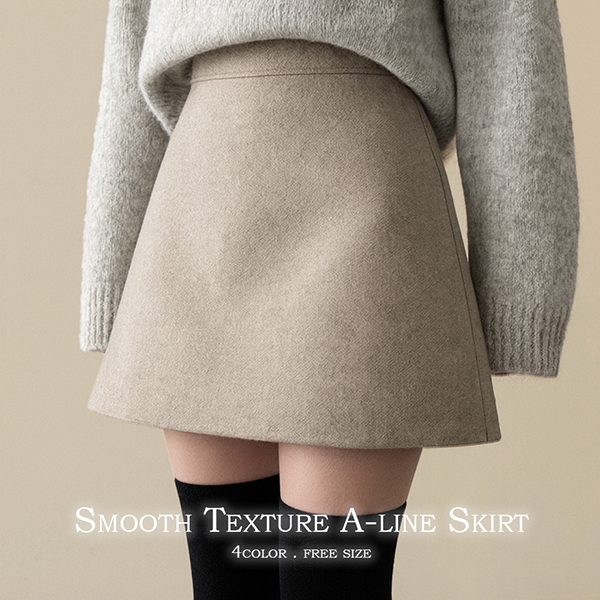 パンツ型裏地] Aライン冬ミニスカート | ファッション通販サイト NUGU