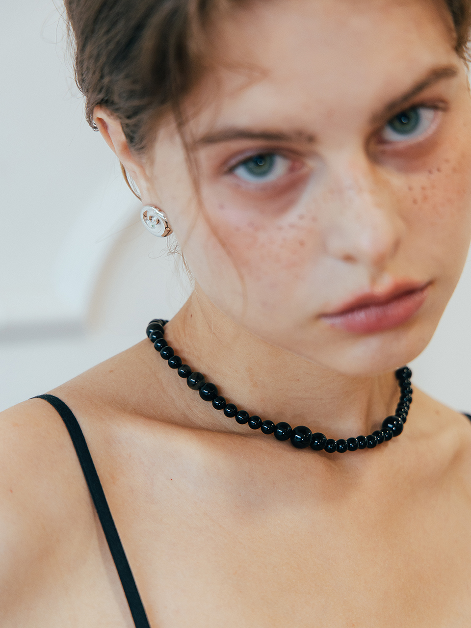 [leeENoir] Black Ribbon Pearl Necklace真珠の首飾り Black Ribbon Pearl Necklace | ファッション通販サイト NUGU