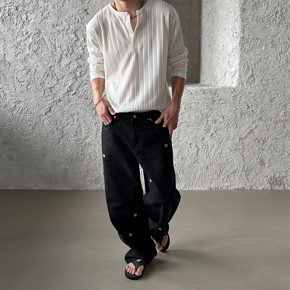 ★送料・関税込★RONRON★HENRYNECK GOLGI LONG SLEEVE★ RONRON☆韓国☆人気☆HENRYNECK GOLGI LONG SLEEVE 3色 (RONRON