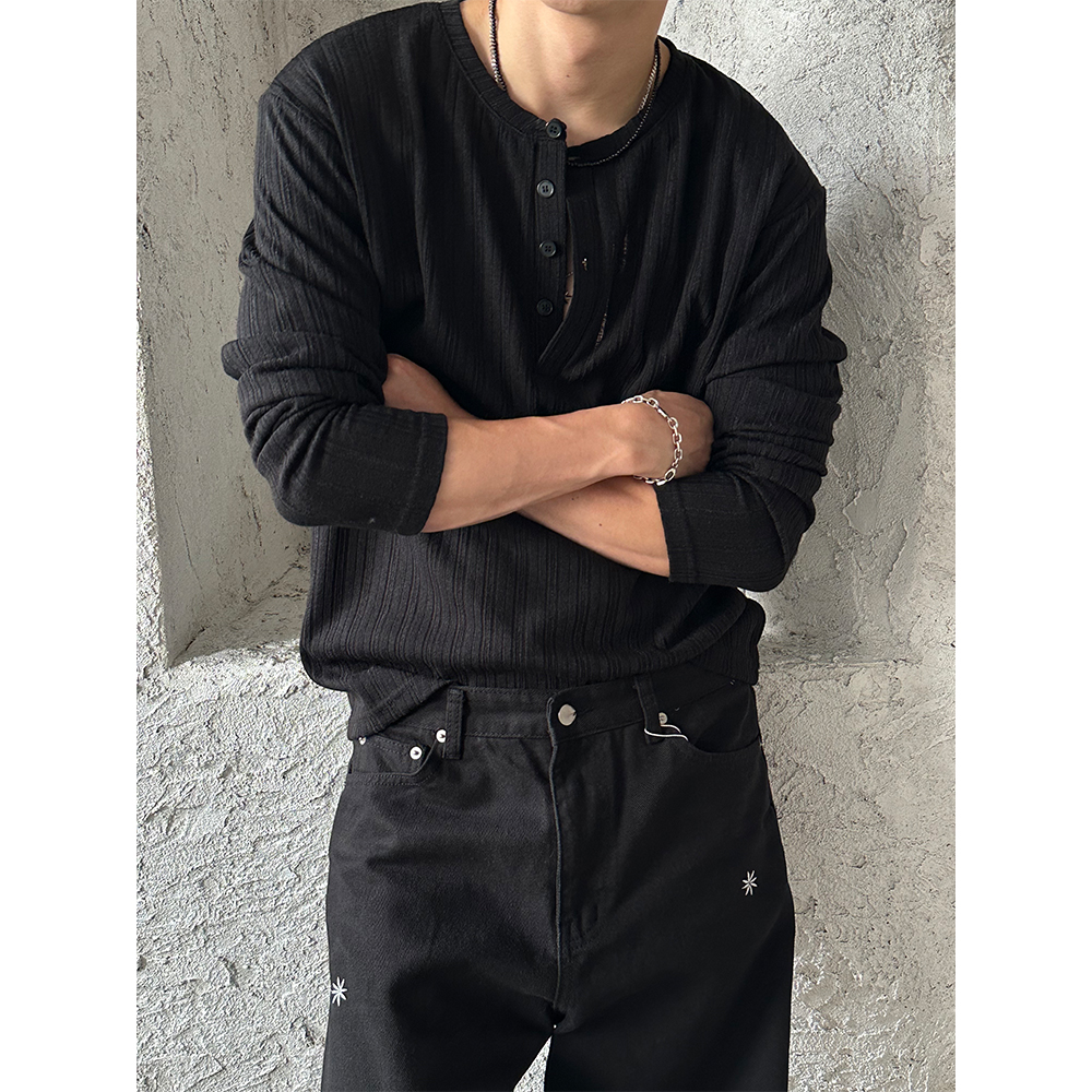 ★送料・関税込★RONRON★HENRYNECK GOLGI LONG SLEEVE★ golgi henry neck long sleeves(4color) | ファッション通販