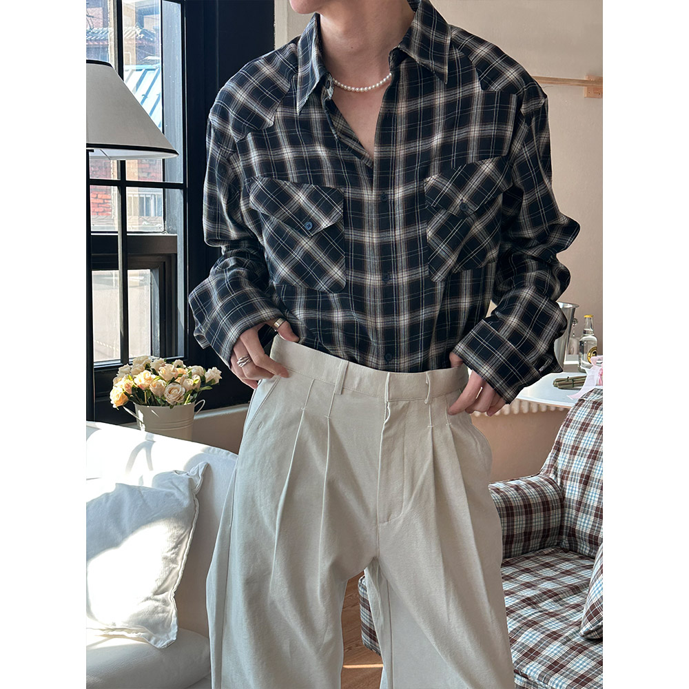 Unisex] Homme check shirts(2color) | ファッション通販サイト NUGU