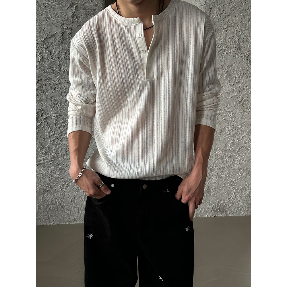 ★送料・関税込★RONRON★HENRYNECK GOLGI LONG SLEEVE★ RONRON☆韓国☆人気☆HENRYNECK GOLGI LONG SLEEVE 3色 (RONRON