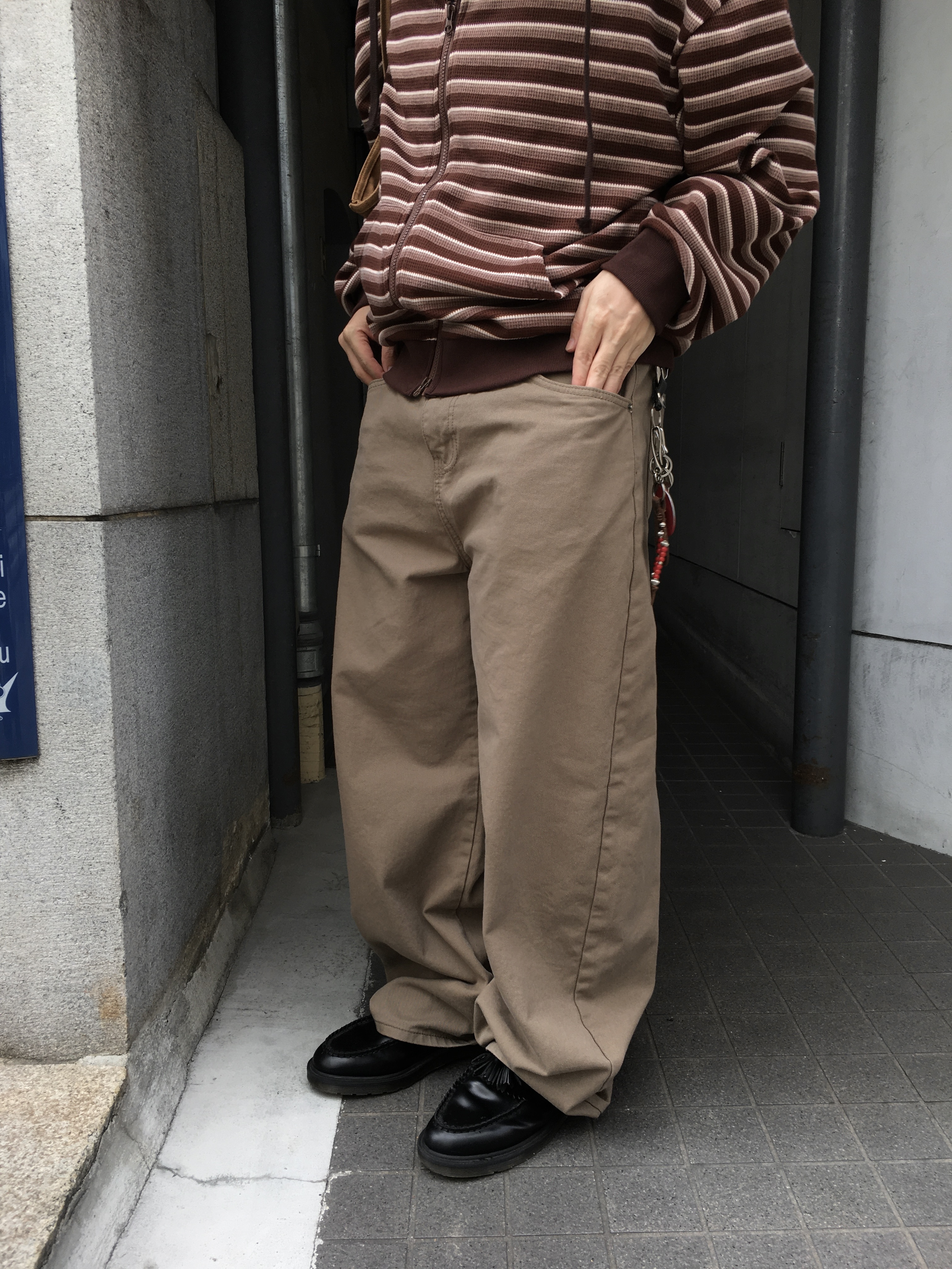 ワイドチノパンツ(Beige/3Size) | ファッション通販サイト NUGU