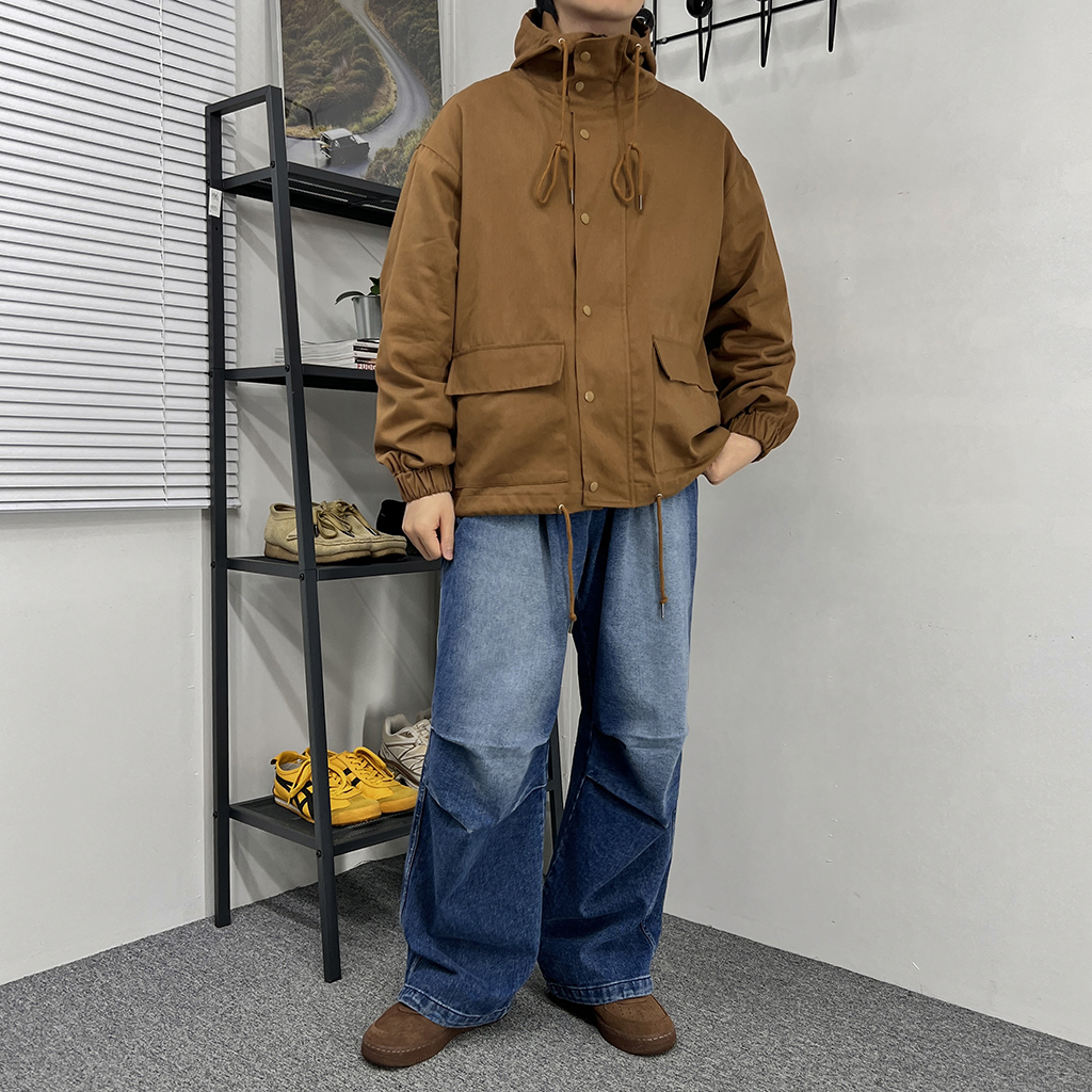 ストリングフード付きジャケット | ファッション通販サイト NUGU