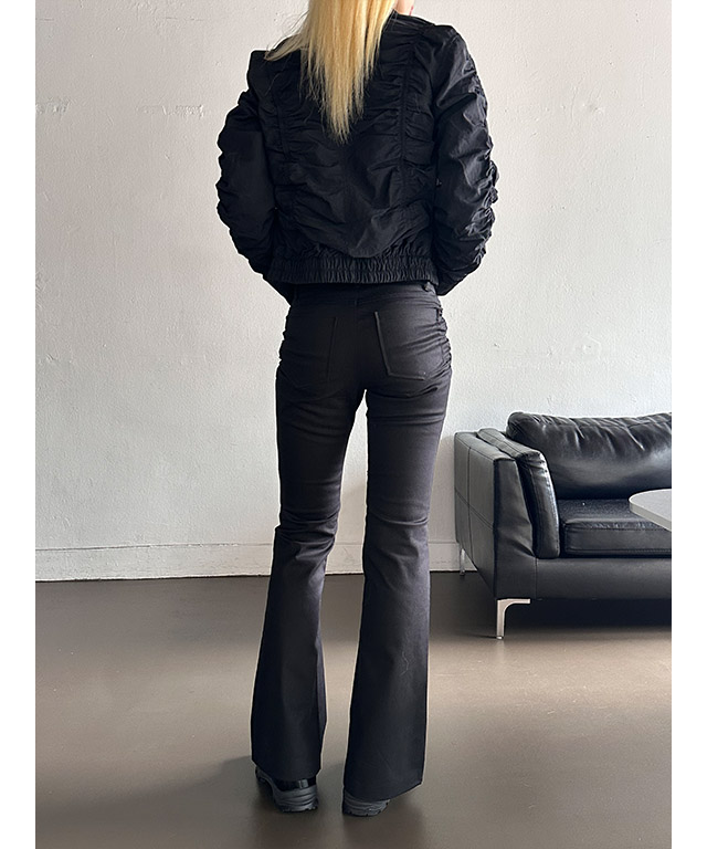 2color] Shirring crop wind breaker | ファッション通販サイト NUGU