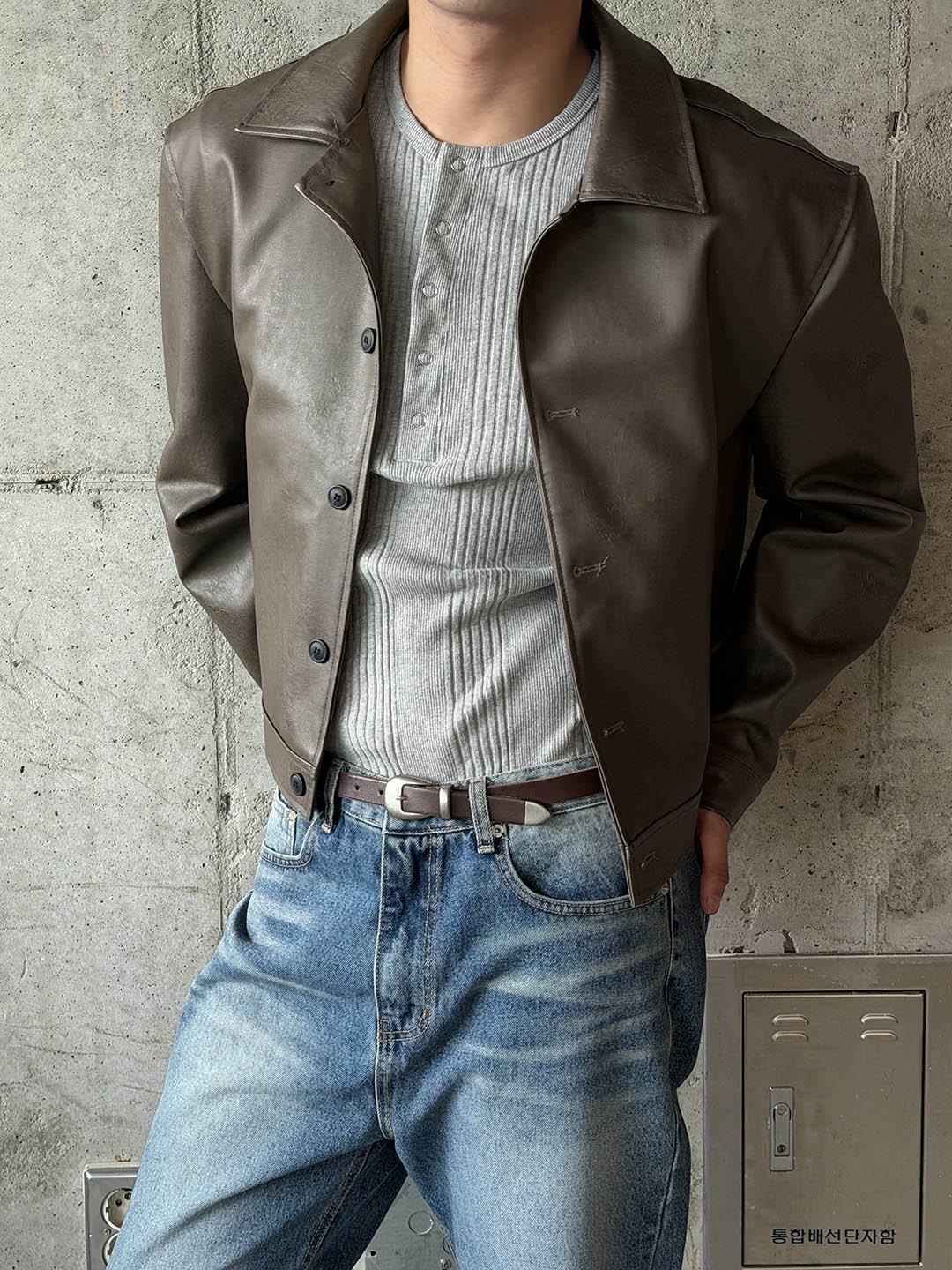 2color) クロップ レザー ジャケット | ファッション通販サイト NUGU
