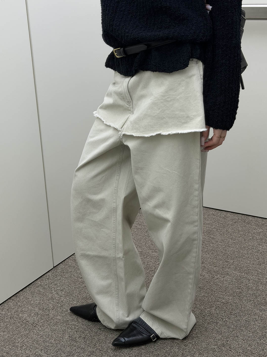 2 color)スカートレイヤードパンツ | ファッション通販サイト NUGU