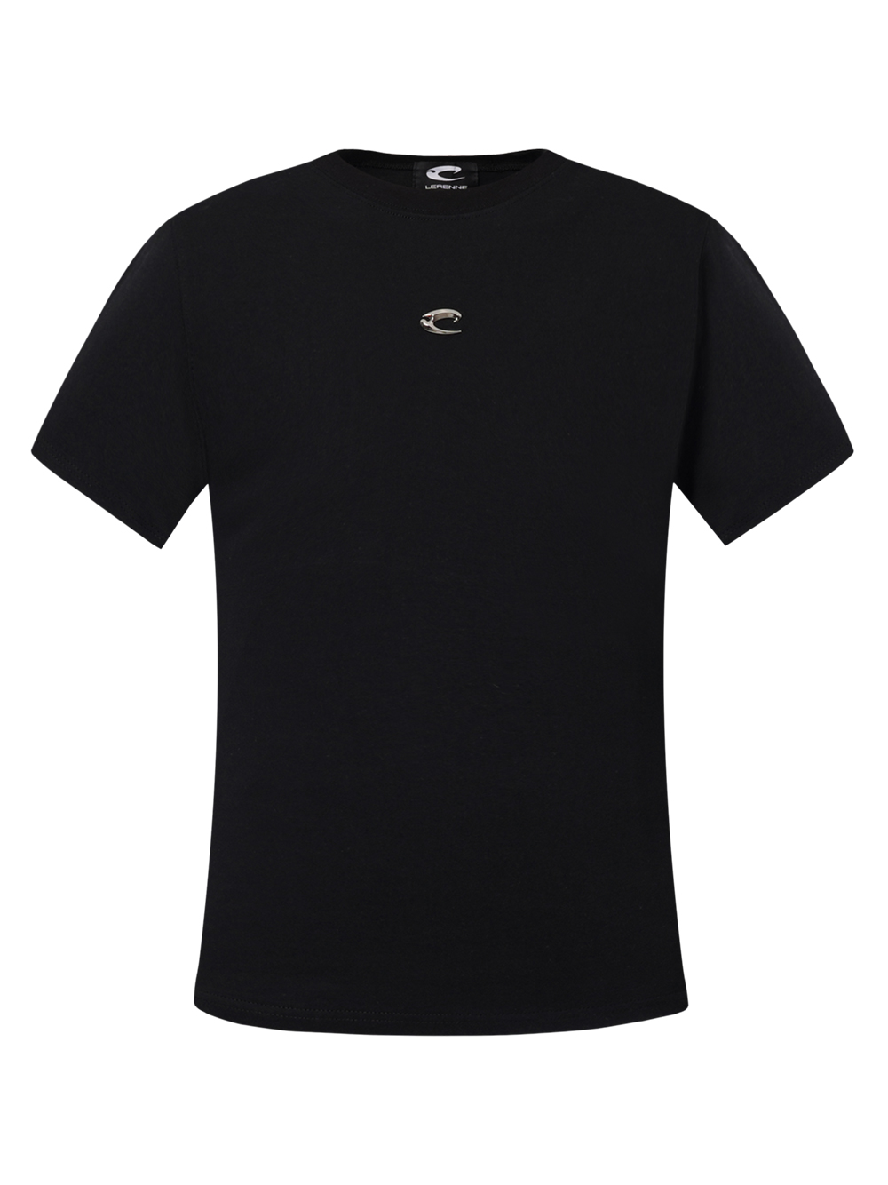 Metal Logo Slim Fit T-Shirt - Black