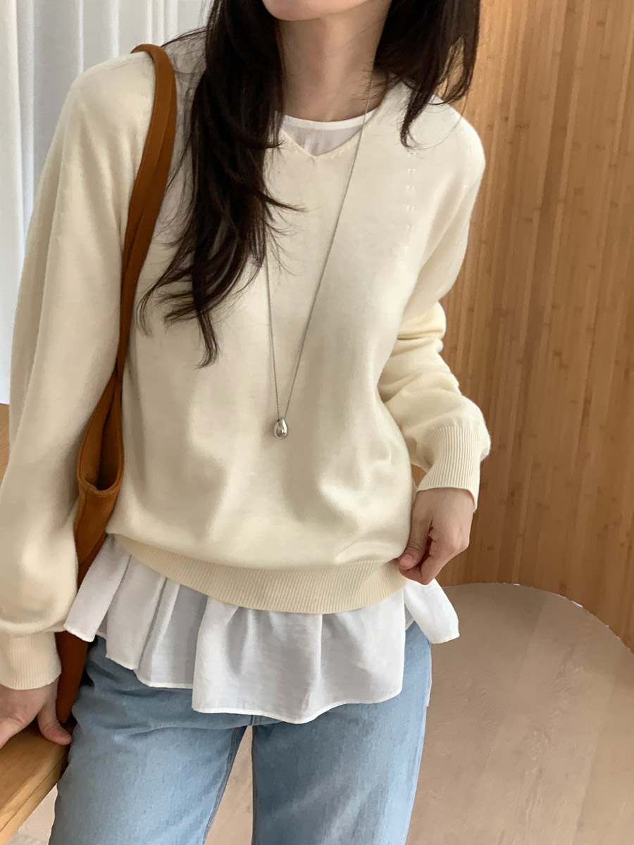 original]アルパカVネックニット | ファッション通販サイト NUGU