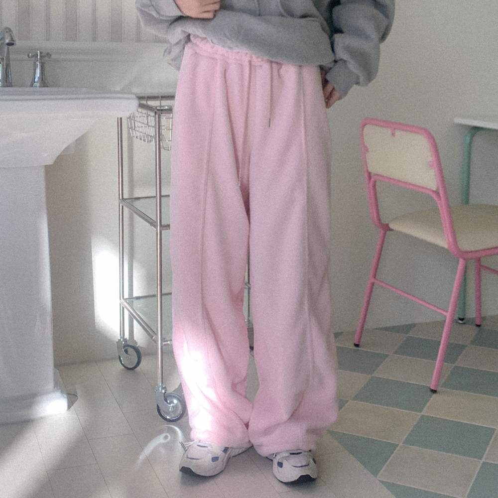 リブワイドトレーニングジョガーパンツ | ファッション通販