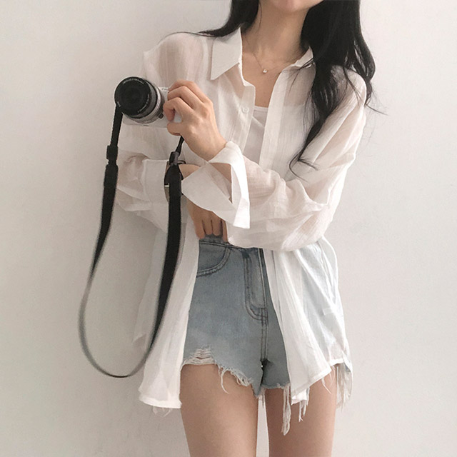 シースルーデニムシャツ | ファッション通販サイト NUGU