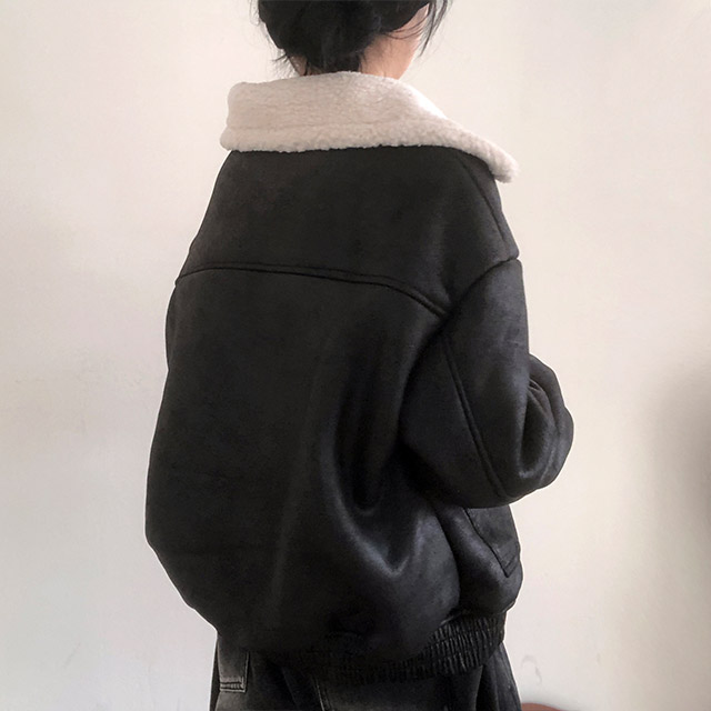 ボアカラースエードムートンコート | ファッション通販サイト NUGU