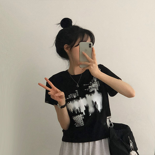 【URKOOL】EMOJI ストリート Tシャツ 2色 numbers_tshirt-200