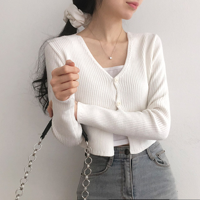 6color]パステルボタンカーディガン | ファッション通販サイト NUGU