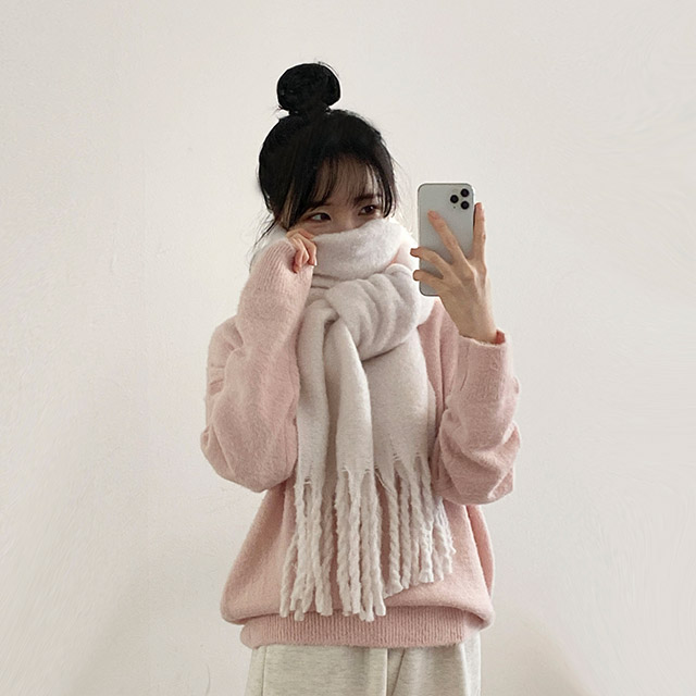 7color] 可愛く見えるビックサイズマフラー | ファッション通販サイト NUGU