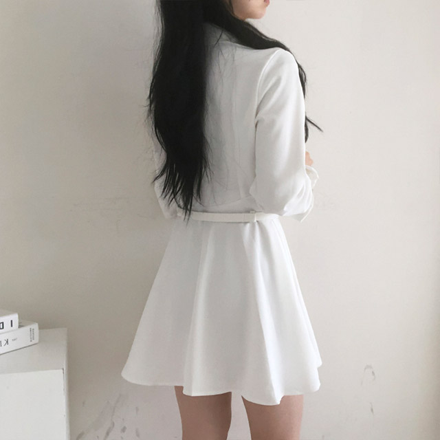 大人気【アレキサンダーワン】ミニシャツワンピース ベルト付き ALEXANDERWANG.T コットンポプリン ミニシャツワンピース