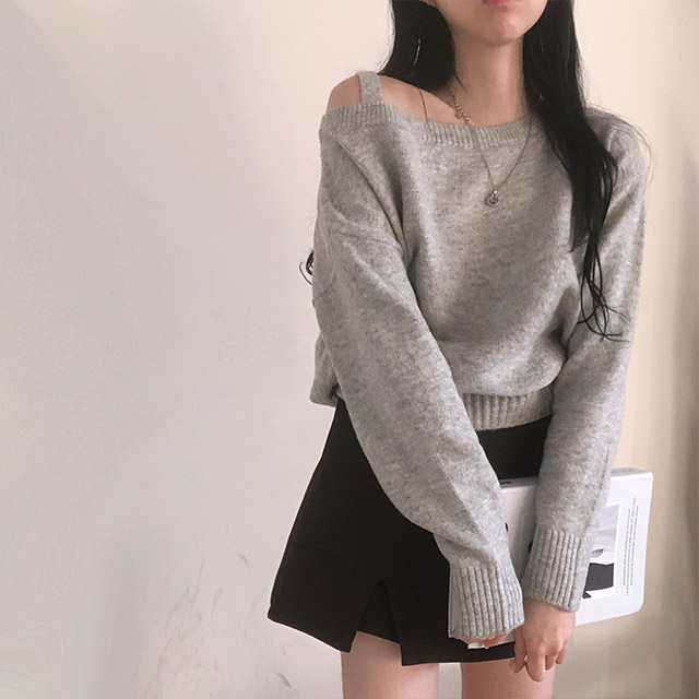 ワンショルダーニット ニット セーター ワンショルダーニット レディース : ZOZOTOWN Yahoo