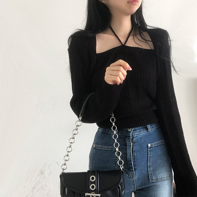 ルネ　ボレロ ボレロホルターネックニット | ファッション通販サイト NUGU