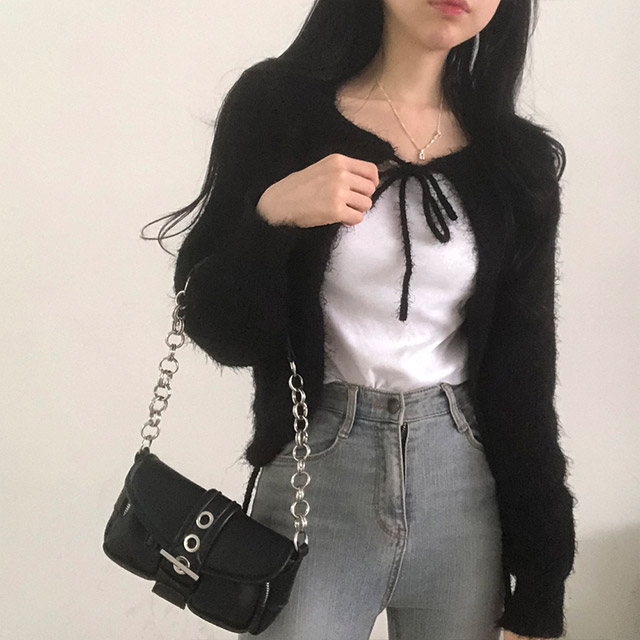 リボン紐カーディガン | ファッション通販サイト NUGU