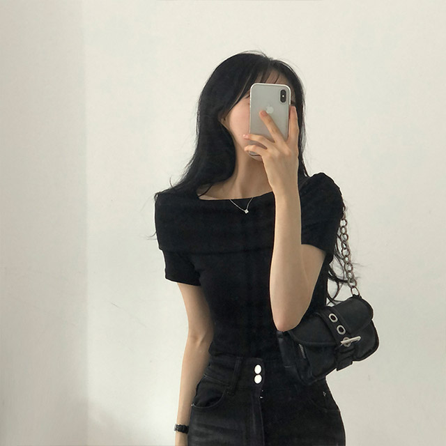 9090girls Tシャツ　オフショル オフショル半袖Tシャツ | ファッション通販サイト NUGU