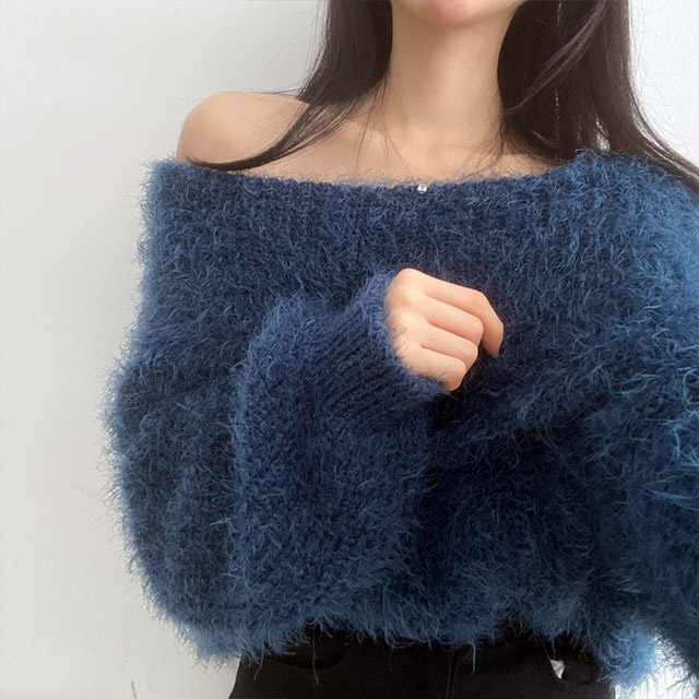 NYブランド 定価8万 ふんわり柔らかカシミア100 オフショル2wayニット NYブランド 定価8万 ふんわり柔らかカシミア100 オフショル2way