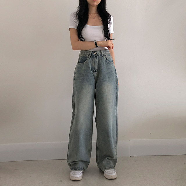 新品☆マチャット☆ウォッシュデニム☆グレー machatt