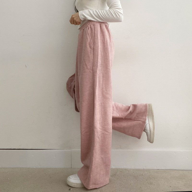 藤色とピンクのリバーシブルのワイドパンツ他　2 品 8color]リブワイドパンツ | ファッション通販サイト NUGU