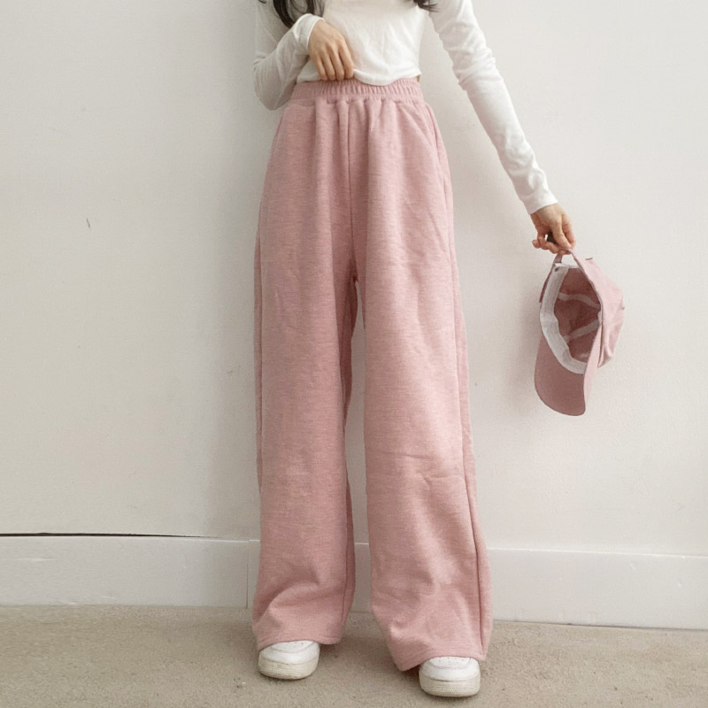 8color]リブワイドパンツ | ファッション通販サイト NUGU