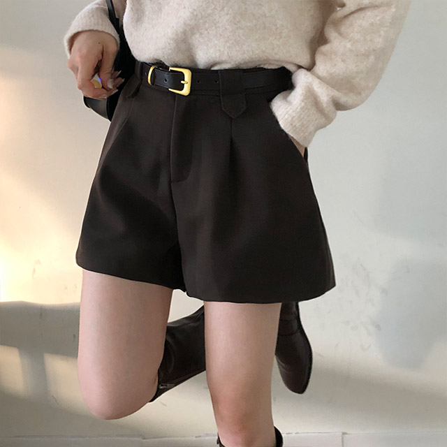 ベルトセット]冬ショットパンツ/ハーフパンツ | ファッション