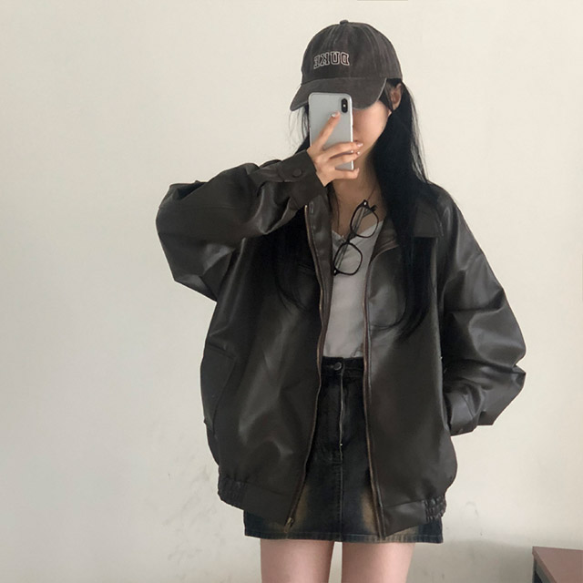 地底人 レトリーウールレザージャケット Sサイズ ezak&studio