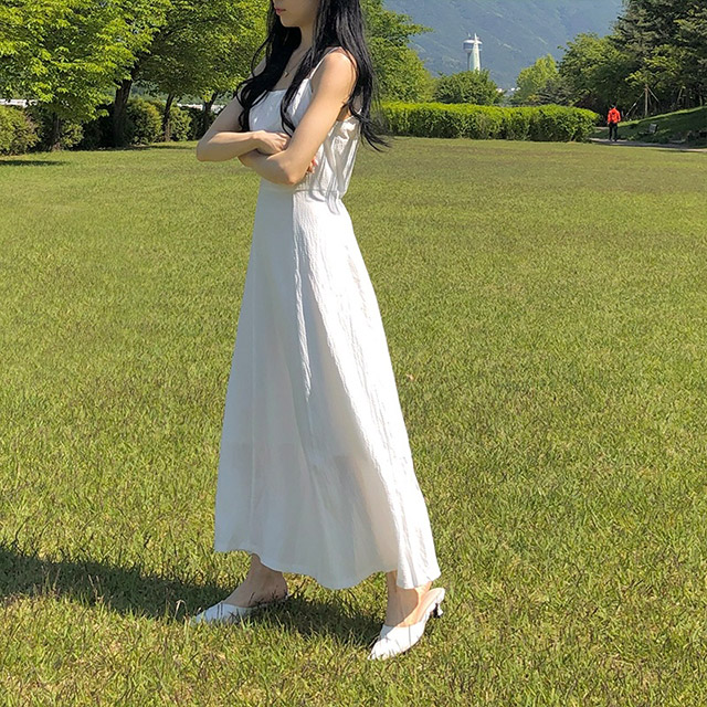 ビスチェノースリーブロングワンピース | ファッション通販