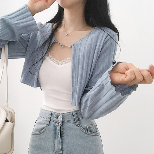 ハートチェーンボレロカーディガン | ファッション通販サイト NUGU