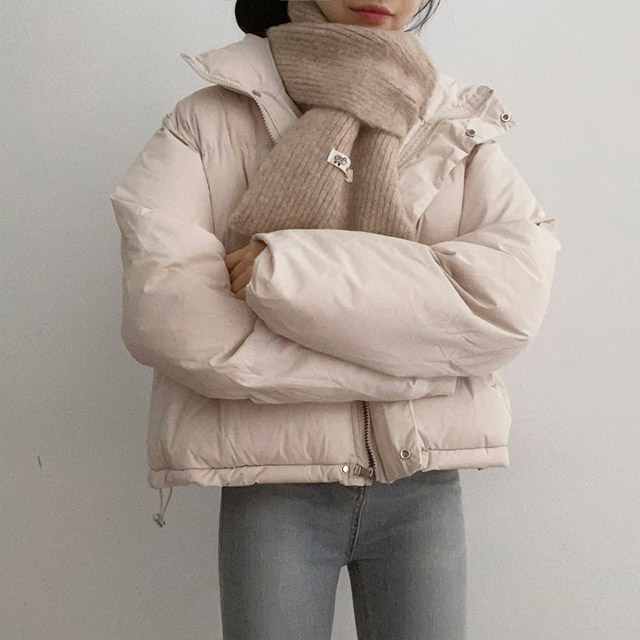 THE TOE ベージュ毛皮クロップドジャケット THE TOE ベージュ毛皮クロップドジャケット THE TOE】WHITE FUR