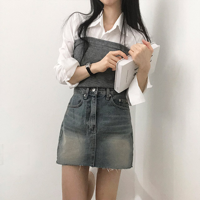 ライトデニムミニスカート | ファッション通販サイト NUGU