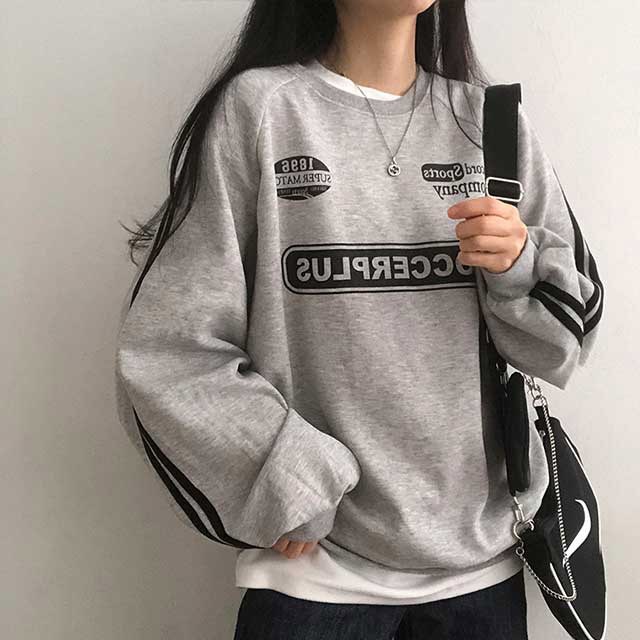 バイカラールーズスウェット | ファッション通販サイト NUGU