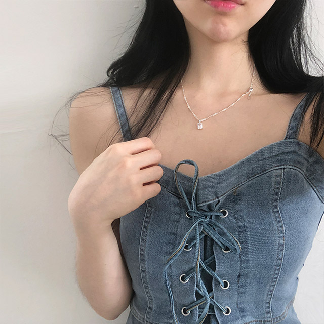 コルセットデニムビスチェキャミワンピース | ファッション通販サイト NUGU