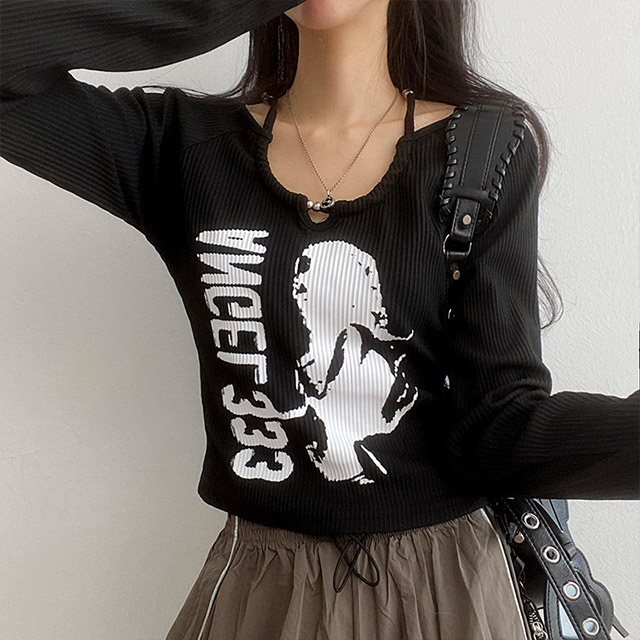 I ❤️ NY クロップド Tシャツ　黒 I ❤️ NY クロップド Tシャツ 黒 クロップドTシャツ（BLACK