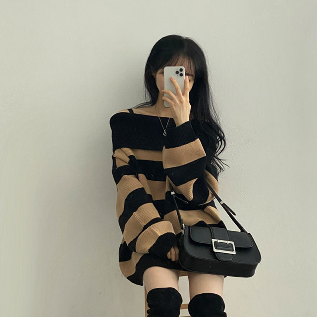 4color]オフショルニット | ファッション通販サイト NUGU